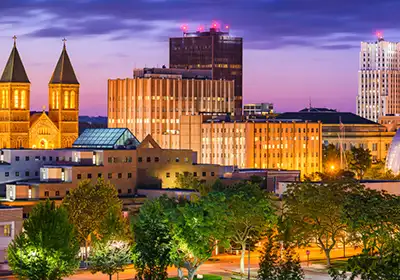 Akron skyline