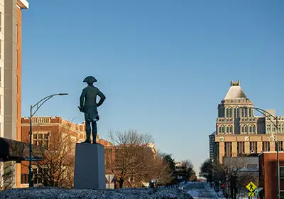 Greensboro skyline