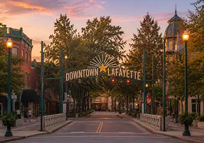Lafayette skyline