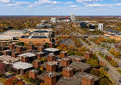 Troy skyline
